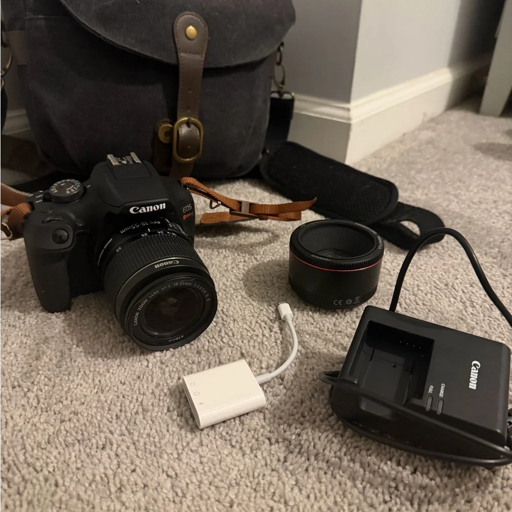 Canon Black DSLR Camera Set with Accessories